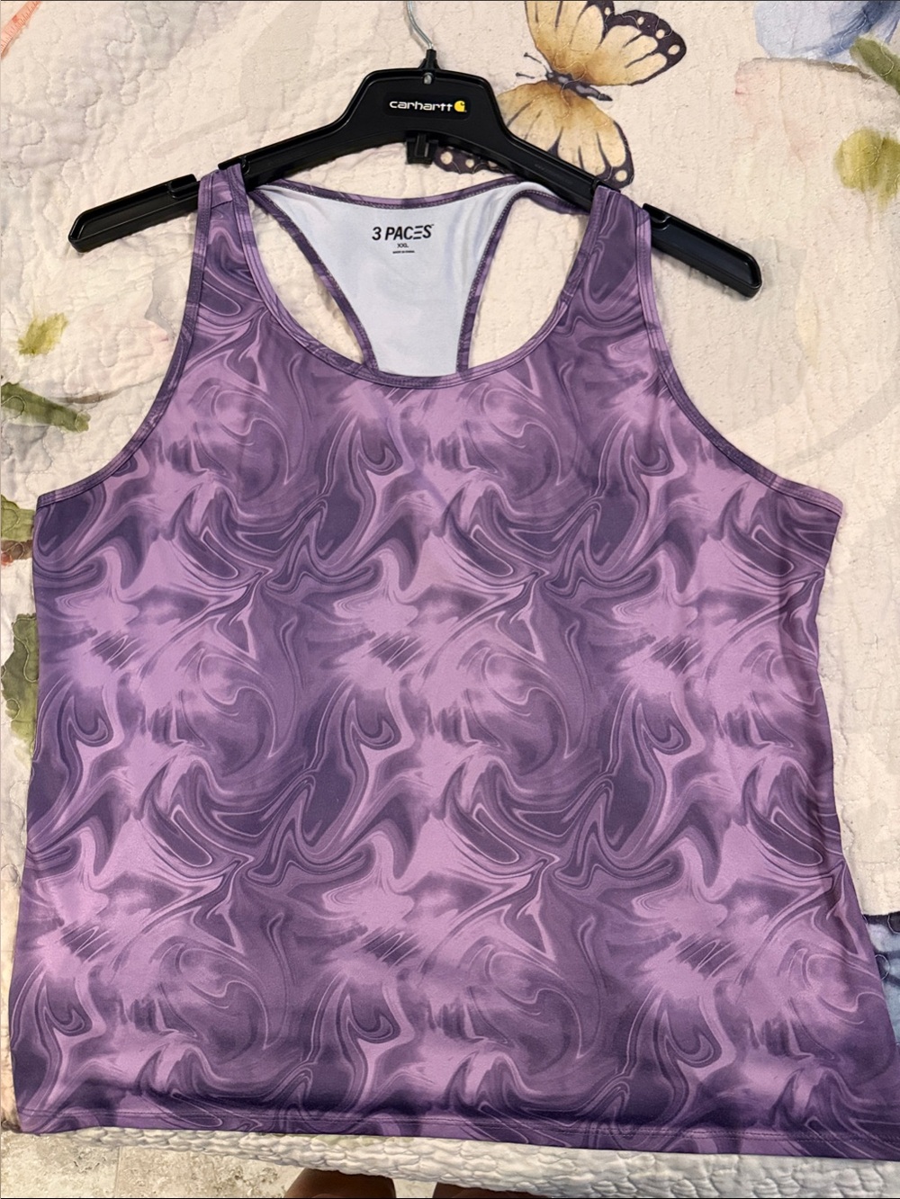 Purple Swirl Racerback Tank Top